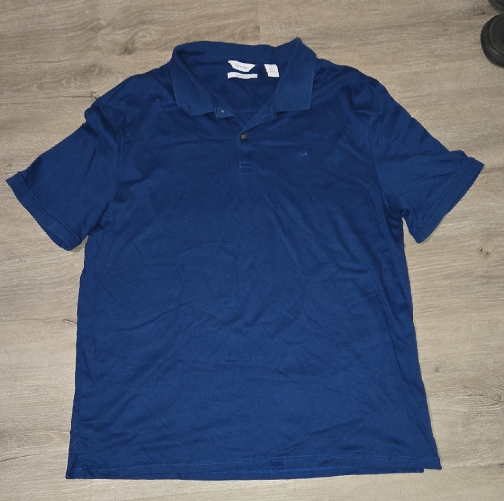 Calvin Klein Deep Blue Polo Shirt for Men
